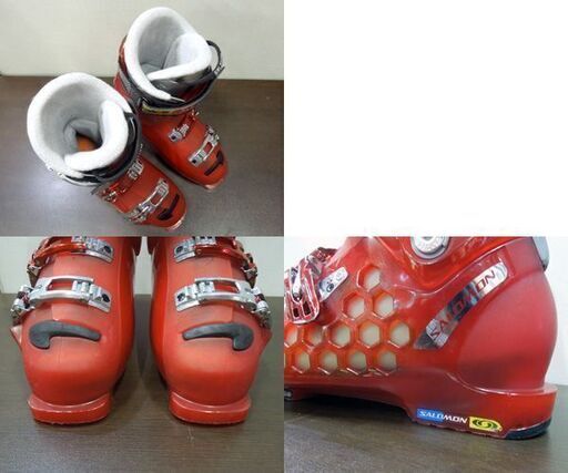 SALOMON 27.0-27.5cm スキーブーツ Course XT ソール幅315mm レッド 4バックル サロモン 札幌市 新