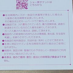 スパリゾートハワイアンズ 入場券3枚の画像