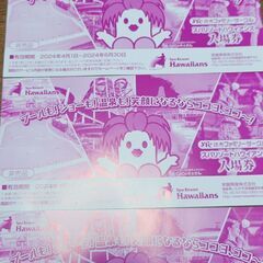 スパリゾートハワイアンズ 入場券3枚の画像