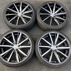 シュタイナー SF-V 20インチ 8.5J +35 PCD114.3 5H 245/30ZR20 4本セット アルファード ヴェルファイア ハリアー クラウン等