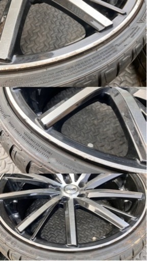 シュタイナー SF-V 20インチ 8.5J +35 PCD114.3 5H 245/30ZR20 4本セット アルファード ヴェルファイア ハリアー クラウン等