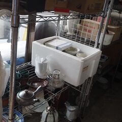 メタルラック、４段、キャスター付き、らくらく移動の画像