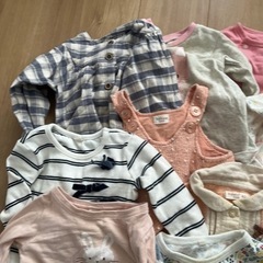 80サイズ女の子　春秋　長袖　12点セットの画像