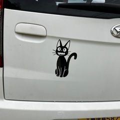 カーステッカー「くろねこ」〈タ
〉の画像
