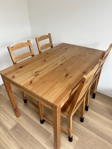 IKEA ダイニングテーブル　5点セット