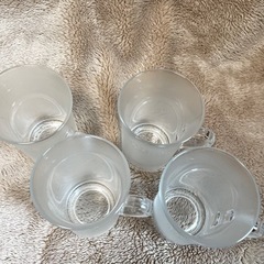 4個　持ち手付きグラス　コップ　生活雑貨 食器 コップ、グラスの画像