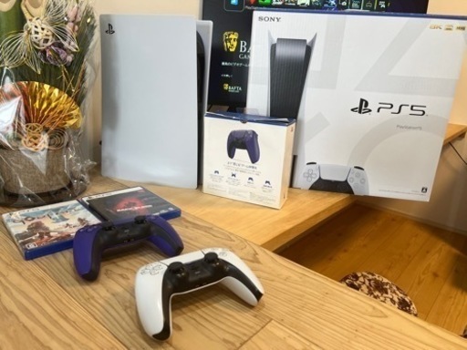 PS5 セット　コントローラーx2 ソフトx2 すぐ遊べます
