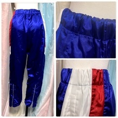 ꒰PUMA꒱防寒 ジャージ ロングパンツ サイドライン 青系の画像