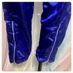 ꒰PUMA꒱防寒 ジャージ ロングパンツ サイドライン 青系の画像