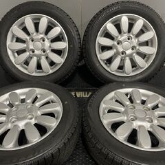 【BS BLIZZAK VRX 155/65R14】スタッドレス【SUZUKI ラパン 純正ホイール 14インチ 4.5J4HPCD100+45】20年製 バリ溝　(MTB525) クレジットカード QRコード決済可能