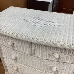 ラタンチェスト【町田市再生家具】　240180の画像