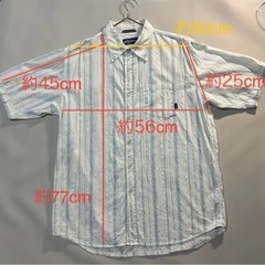CRU  ストライプシャツ　XLサイズの画像