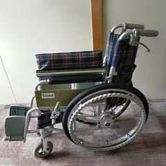 車イス　自走式　ブレーキレバーあり　タイヤ交換済の画像