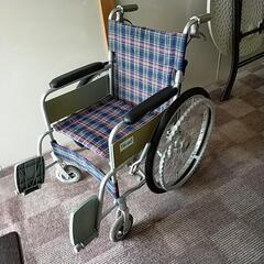 車イス　自走式　ブレーキレバーあり　タイヤ交換済の画像