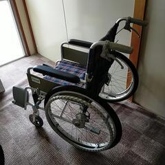 車イス　自走式　ブレーキレバーあり　タイヤ交換済の画像