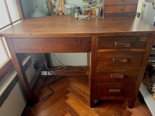 時代片袖机　昭和　レトロ