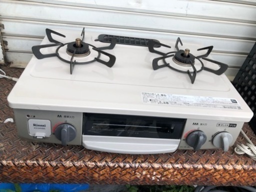 福岡市内配送無料　リンナイ 3つの「安心」新搭載【気のきくコンロ】 幅約56cm 右強火力 クリームベージュ プロパンガスLPG KG34NBER(LPG