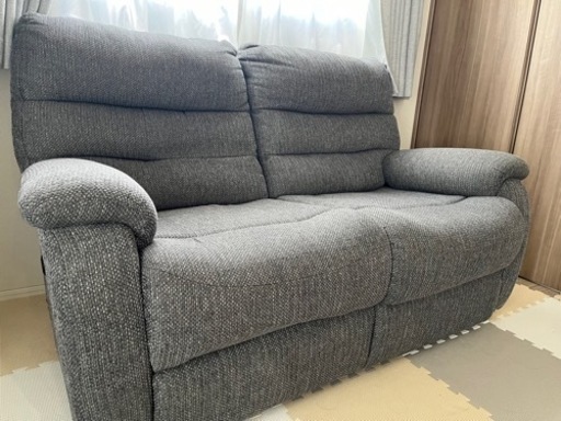 家具 ニトリ　２人掛け電動ソファ