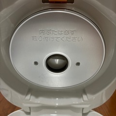 【受渡予定者決定】象印 3合炊き炊飯器 2018年製　の画像