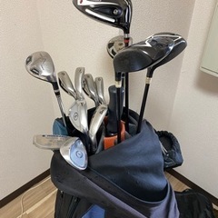 【お譲りする方が決まりました】ゴルフクラブ セット 傘 ゴルフボール付き 、サリクソンゴルフボールの画像