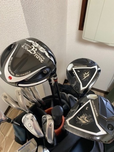 【お譲りする方が決まりました】ゴルフクラブ セット 傘 ゴルフボール付き 、サリクソンゴルフボール