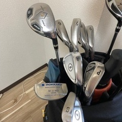 【お譲りする方が決まりました】ゴルフクラブ セット 傘 ゴルフボール付き 、サリクソンゴルフボールの画像