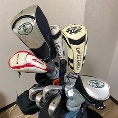 【お譲りする方が決まりました】ゴルフクラブ セット 傘 ゴルフボール付き 、サリクソンゴルフボールの画像