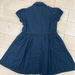 コムサイズ　半袖　ワンピース 　90㎝　 キッズ　子供服　黒　COMME CA ISM 女の子　夏服　の画像