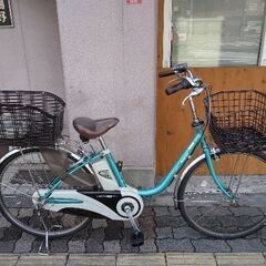 [Panasonic] ViVi(ビビ)26吋 電動アシスト自転車 8.9Aバッテリー+充電器(ターコイズ)