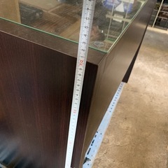 ガラス天板　サイドテーブルの画像