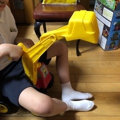 完売乗れるおもちゃ シャベルカーの画像