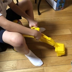 完売乗れるおもちゃ シャベルカーの画像