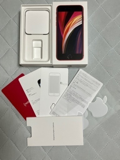 値下げ中！SIM解除済！iPhone SE第2世代 レッド　128GB