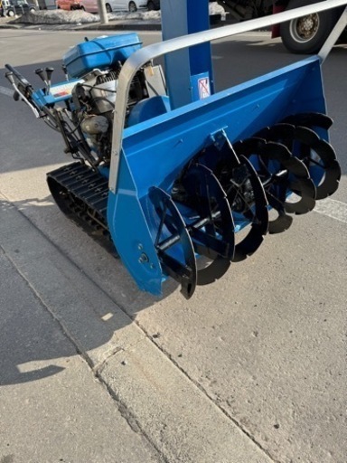 北海道旭川市 YAMAHA 1090 大型除雪機 10馬力 エンジン始動 動作OK！キャタほぼ新品 (貴重) 一部難あり