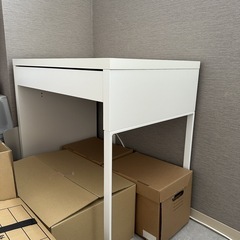 【お取引中】IKEAデスク ミッケ ホワイト 73x50の画像