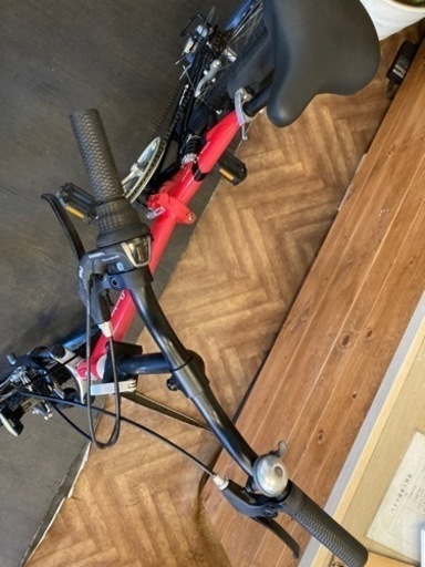 【トニーノランボルギーニ前後タイヤ新品！】サスペンション付き　6段変速　20インチ折りたたみ自転車　レッド Amazon | Lamborghini(ランボルギーニ) シマノ6段変速 20インチ