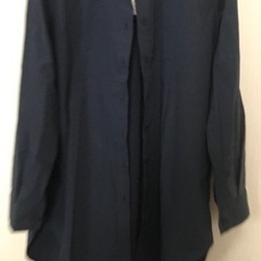 新品LLサイズ　　ネイビーブラウスの画像
