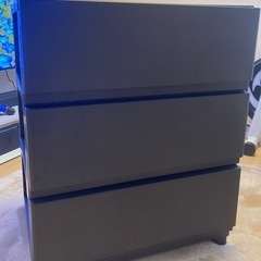 【決まりました】ニトリ ワイドチェスト デコニーCV2(3段 ダークブラウン)の画像