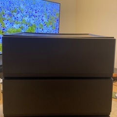 【決まりました】ニトリ ワイドチェスト デコニーCV2(3段 ダークブラウン)の画像