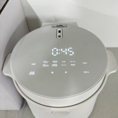 ②【超美品‼️】ロカボ 2022年製 5合炊き 糖質カット炊飯器 炊飯ジャー 液晶タッチパネル ホワイト♪の画像