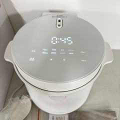 ④【展示未使用品‼️】ロカボ 2022年製 5合炊き 糖質カット炊飯器 炊飯ジャー 液晶タッチパネル ホワイト♪の画像