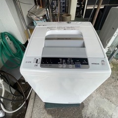 【リサイクルサービス八光】2019年製　日立 白い約束 全自動洗濯機7kg NW-R704(W)