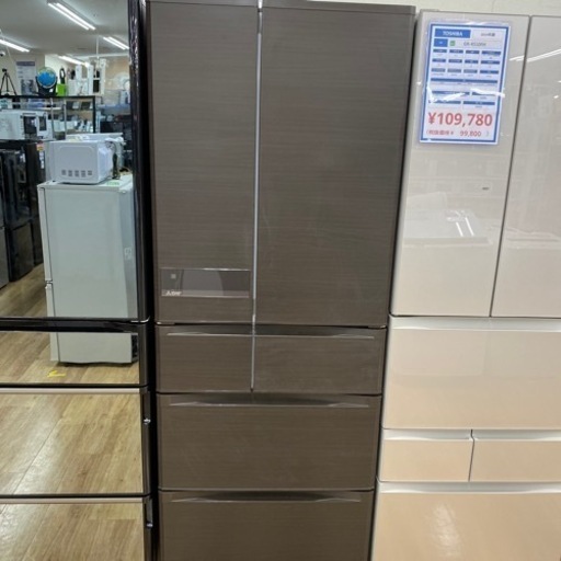 MITSUBISHI 6ドア冷蔵庫　2016年製　MR-JX61Z-RW1 【トレファク東大阪店】