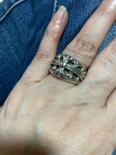 ★ CHROME HEARTS クロムハーツ フローラルクロス リング  9号★
