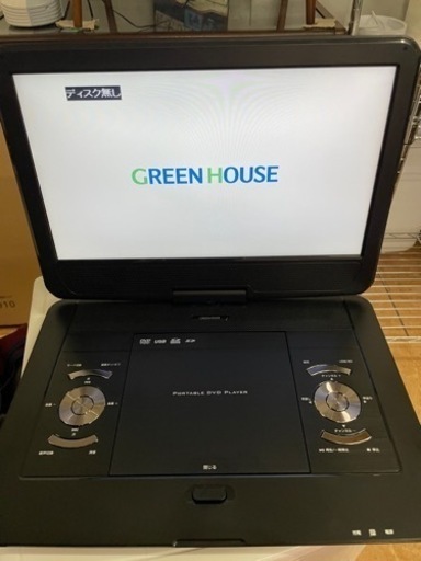 14型 フルセグ内蔵　ポータブル　DVDプレーヤー　GH-PDV14BTG-BK リサイクルショップ宮崎屋　佐土原店　24.6.18F