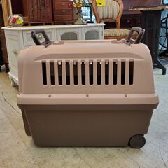 リッチェル Richell キャンピングキャリー  中型犬用 ダークブラウン ペット用キャリー☆幅46㎝×奥行65㎝×高さ51㎝☆買取帝国 朝霞店の画像