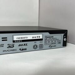 ブルーレイレコーダー パナソニック DMR-BRW510 2016年製 2番組同時録画 HDD容量 500GB 代替リモコン 中古動作品 の画像