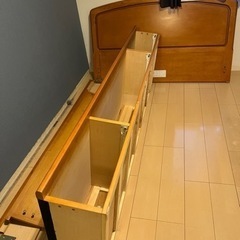 家具 寝具　ベッド　セミダブルの画像