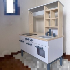 完成品 おままごとキッチン 木製 キッチン おもちゃ お店屋さん...