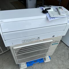 【動作保証あり】FUJITSU nocria 2021年 2.8kw 10畳用 冷暖房ルームエアコン AS-C281L【管理KR465】